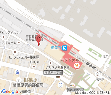 相模原駅南口自転車駐車場の地図