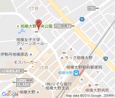 相模大野駅北口自転車駐車場(新館)の地図