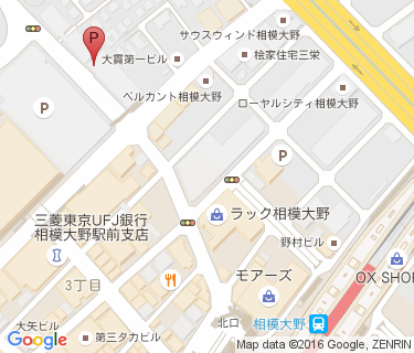 相模大野駅北口自転車駐車場(旧館)の地図