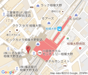 相模大野駅北口第1路上等自転車駐車場の地図