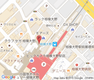 相模大野駅北口第2路上等自転車駐車場の地図