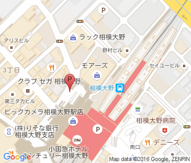 相模大野駅北口第3路上等自転車駐車場の地図