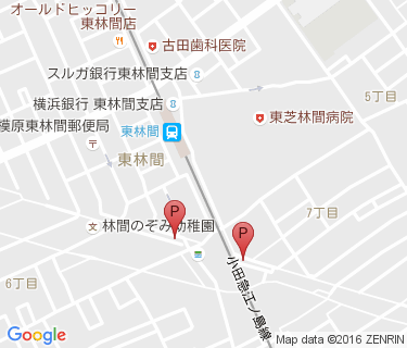 東林間駅自転車駐車場の地図
