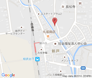 相武台下駅無料自転車駐車場の地図