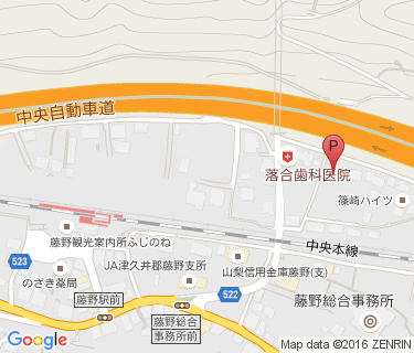 藤野駅周辺第3駐車場の地図