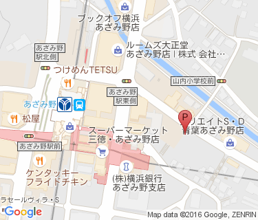 あざみ野駅第2の地図