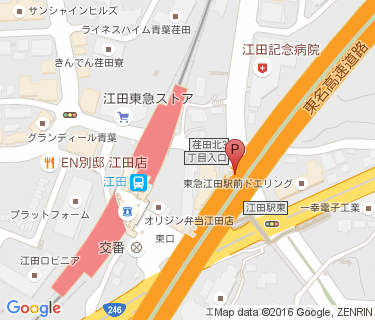 江田駅の地図