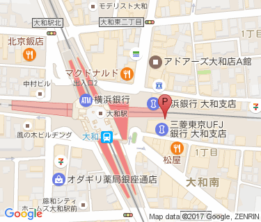大和駅プロムナード自転車駐車場(西側)の地図