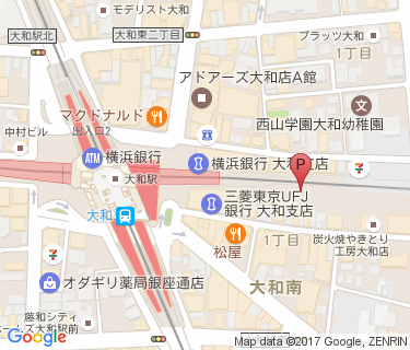 大和駅プロムナード自転車駐車場(東側)の地図