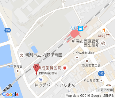 内野駅前第2自転車駐車場の地図