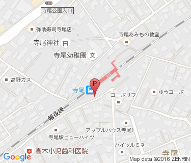 寺尾駅前第2自転車等駐車場の地図