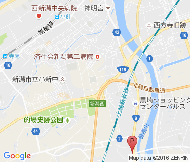 越後大野駅前自転車等駐車場の地図