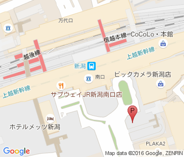 新潟駅南口仮設第3自転車等駐車場の地図
