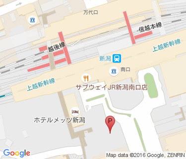 新潟駅南口仮設第1自転車等駐車場の地図