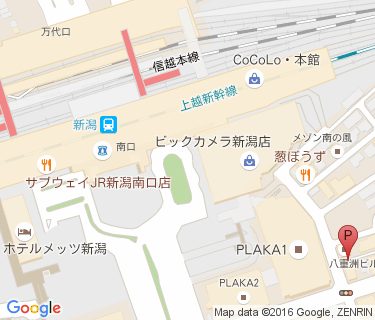新潟駅南口第1自転車等駐車場の地図