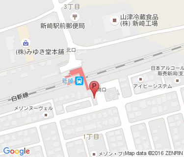 新崎駅前第2自転車等駐車場の地図