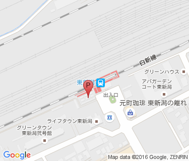 東新潟駅前第1自転車駐車場の地図