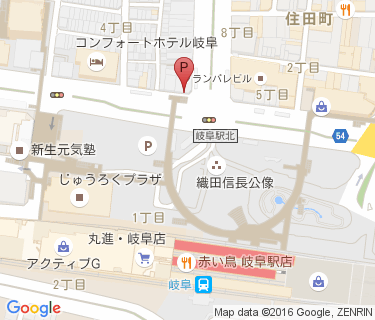 三井のリパーク JR岐阜駅北口駐輪場の地図
