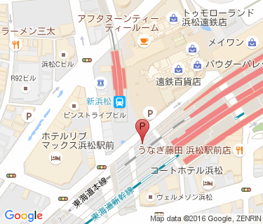 浜松駅自転車等駐車場の地図