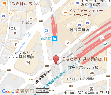 浜松駅西自転車等駐車場の地図