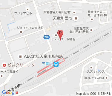 天竜川駅東自転車等駐車場の地図