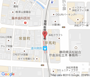 遠州病院駅自転車駐車場の地図