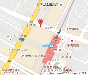 ラスパ太田川自転車等駐車場Bの地図