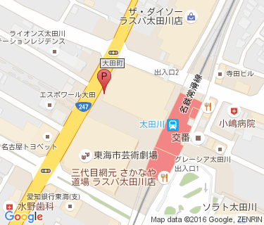 ラスパ太田川自転車等駐車場Cの地図