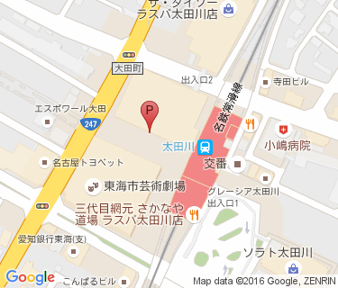 ラスパ太田川自転車等駐車場Dの地図