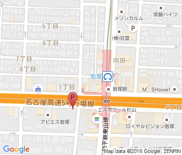 三井のリパーク 東山線岩塚駅前第2駐輪場の地図