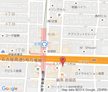 三井のリパーク 東山線岩塚駅前駐輪場の地図