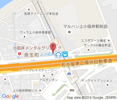 三井のリパーク 上小田井駅前駐輪場の地図