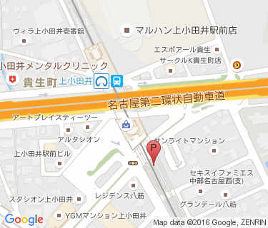 上小田井南自転車駐車場の地図