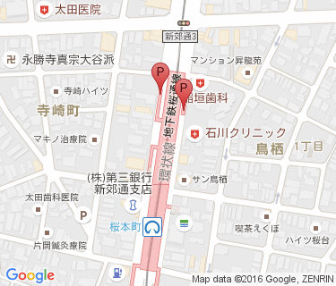 桜本町駅自転車駐車場の地図