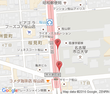 桜山駅自転車駐車場の地図