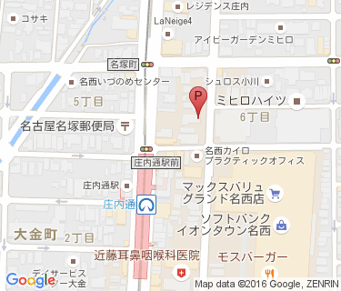 庄内通東自転車駐車場の地図