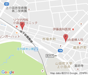 庄内緑地公園北自転車駐車場の地図