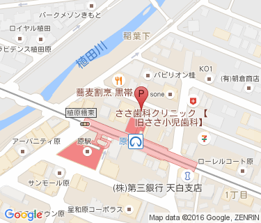 原駅自転車駐車場(屋外)の地図