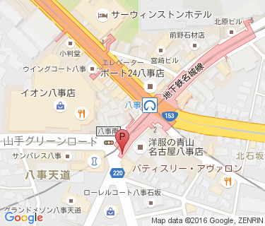 八事駅自転車駐車場の地図