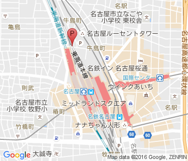 笈瀬川自転車駐車場の地図