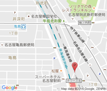 清正公自転車駐車場の地図