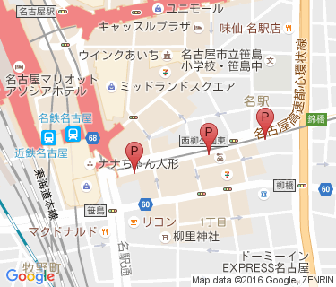 MAYパーク 錦通南自転車駐車場の地図