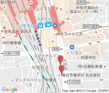 MAYパーク 笹島西自転車駐車場の地図
