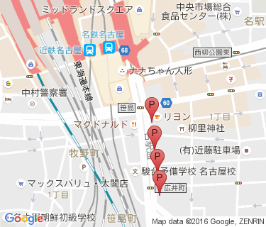 MAYパーク 笹島東自転車駐車場の地図