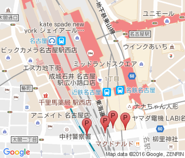 MAYパーク 太閤通北自転車駐車場の地図