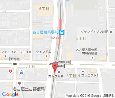 名古屋競馬場前南自転車駐車場の地図