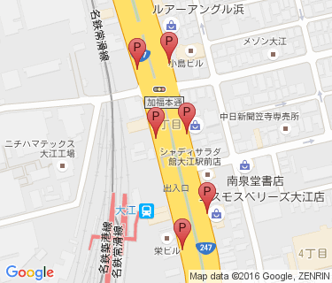大江第1自転車駐車場の地図