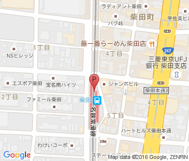 柴田北自転車駐車場の地図