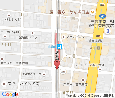 柴田南自転車駐車場の地図