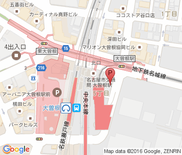 大曽根駅東自転車駐車場の地図
